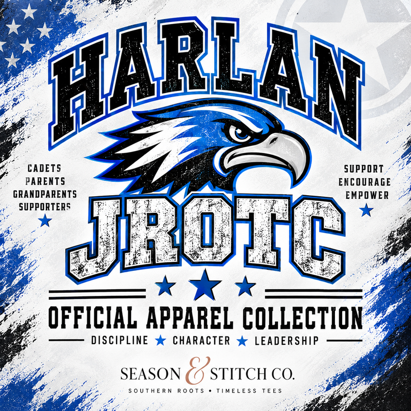 🩵🖤 Official Harlan JROTC Apparel Collection
