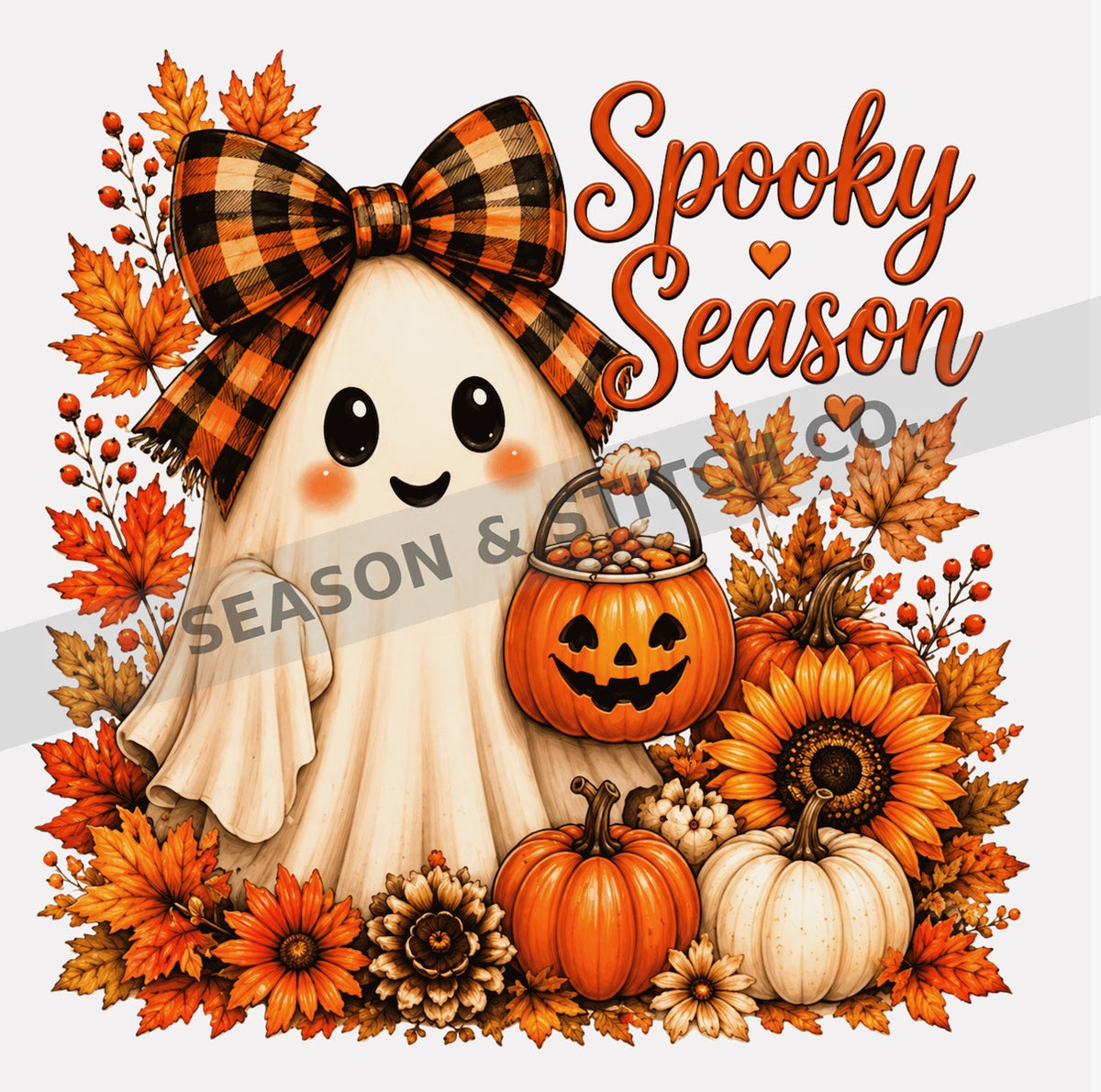 Spooky Season Ghost Adult T-Shirt