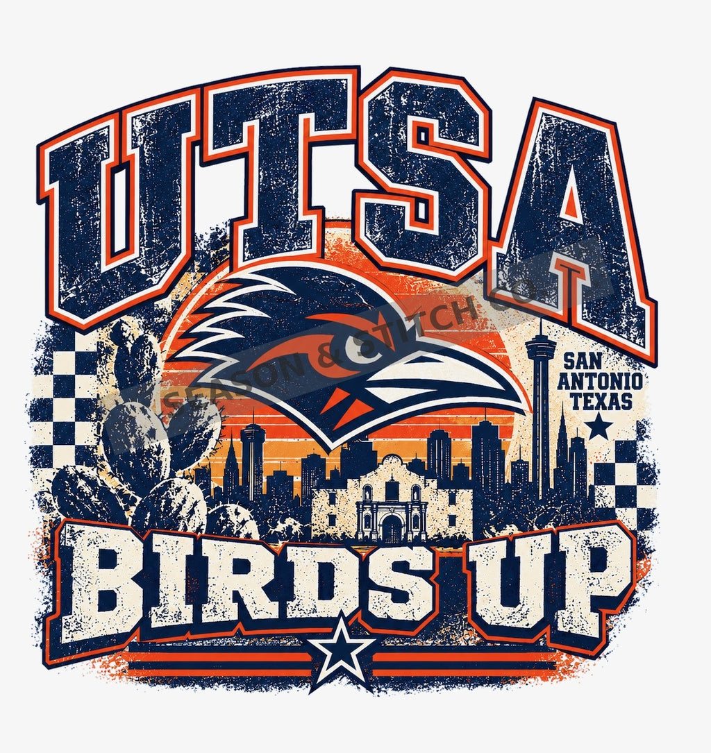 Birds Up San Antonio - UTSA Adult T-Shirt