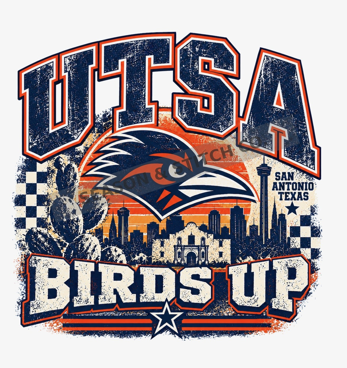 Birds Up San Antonio - UTSA Adult T-Shirt