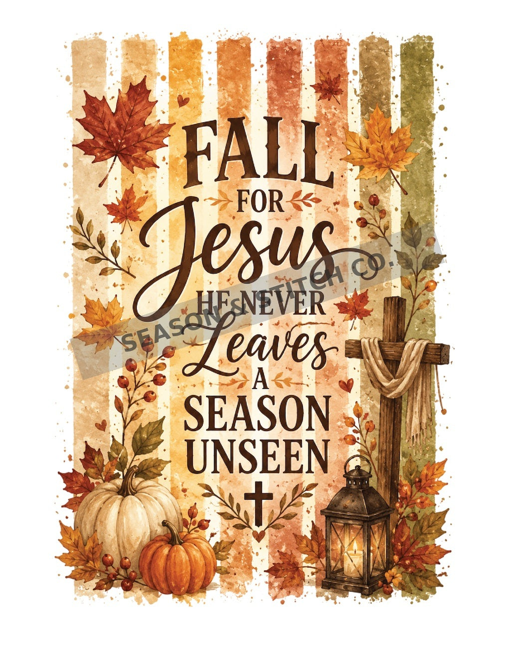 Fall for Jesus - Season Unseen Adult T-Shirt 🍂