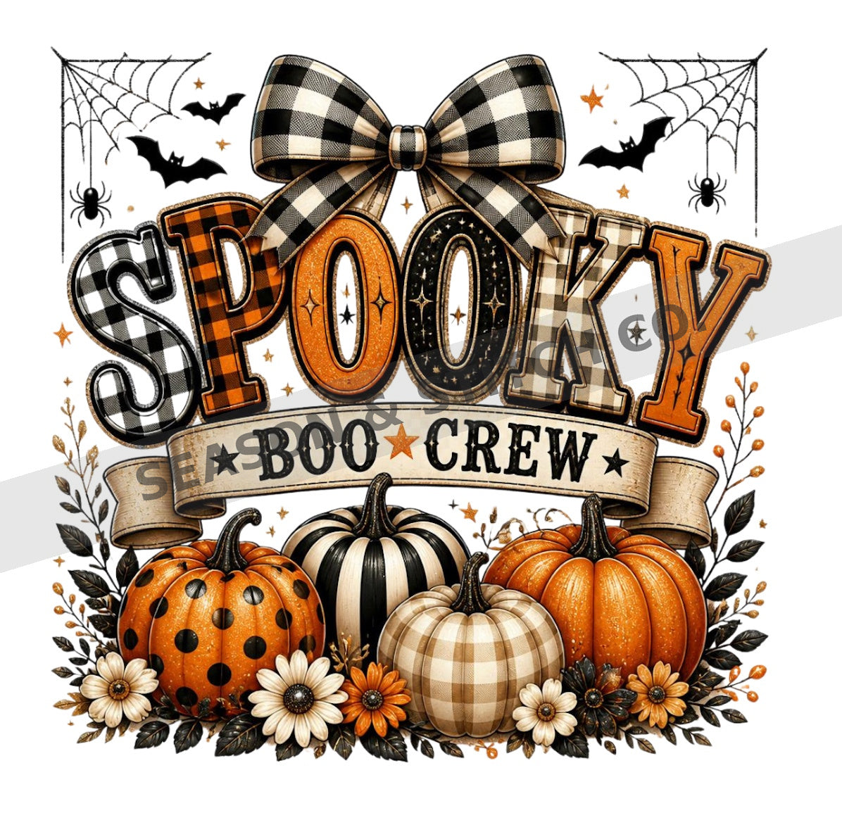 Spooky Boo Crew Adult T-Shirt