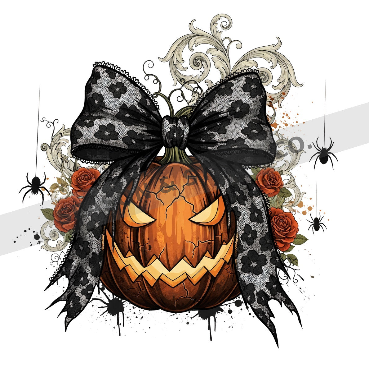 Pumpkin Bow Adult T-Shirt