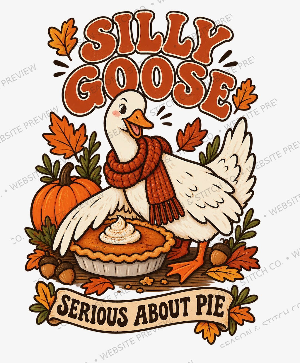Silly Goose Serious About Pie Youth T-Shirt