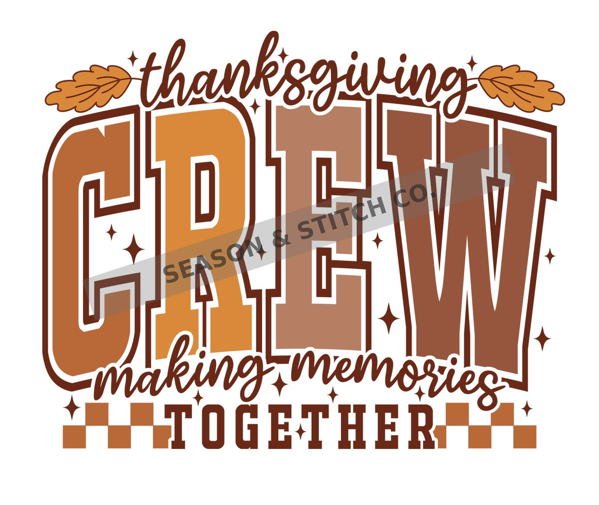 Thanksgiving Crew Adult T-Shirt 🍂